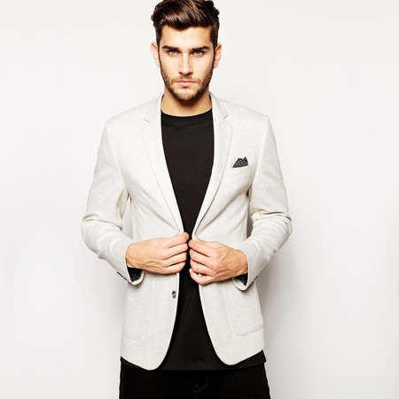 休闲修身韩版男士西服上衣单件2018春季新款中年小西装