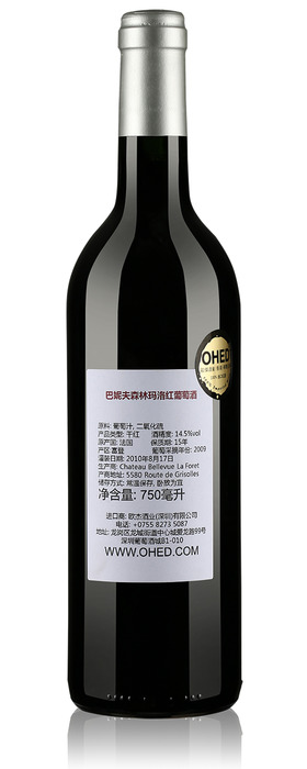 巴妮夫森林玛洛红葡萄酒2009-2