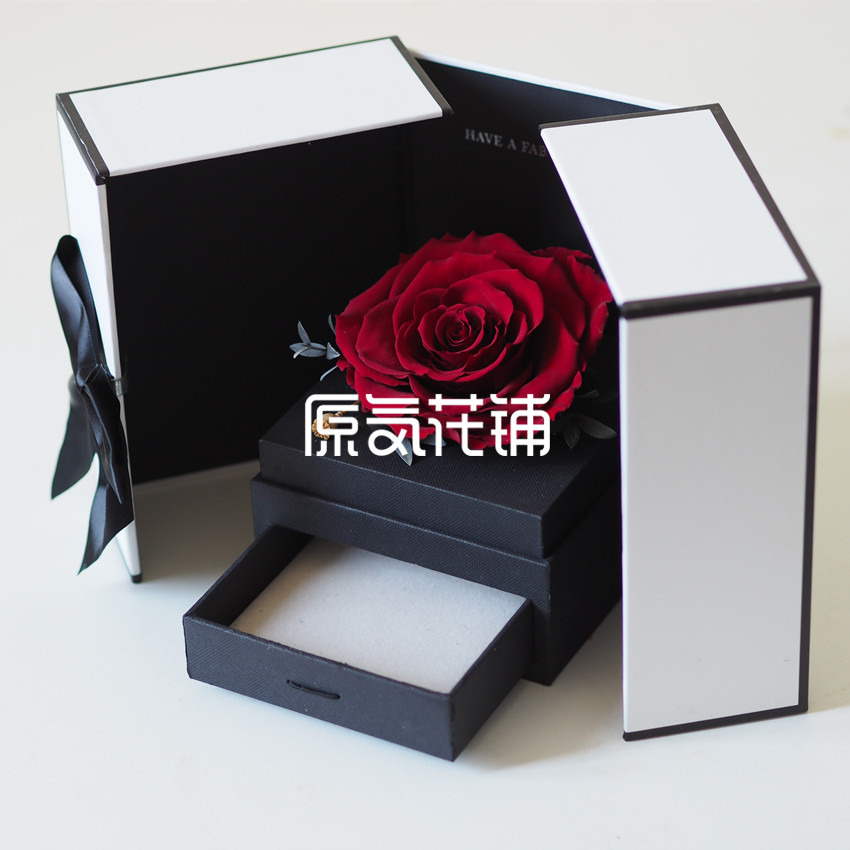 原气花铺-花店-上海-北京挚爱--进口巨型永生玫瑰花盒-3
