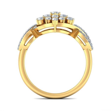 经典皇冠六爪显钻设计钻戒