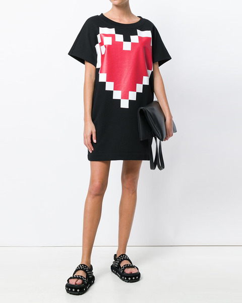 【原价1890限时折扣】LOVEMOSCHINO2018春夏新款心形长T恤大爱心