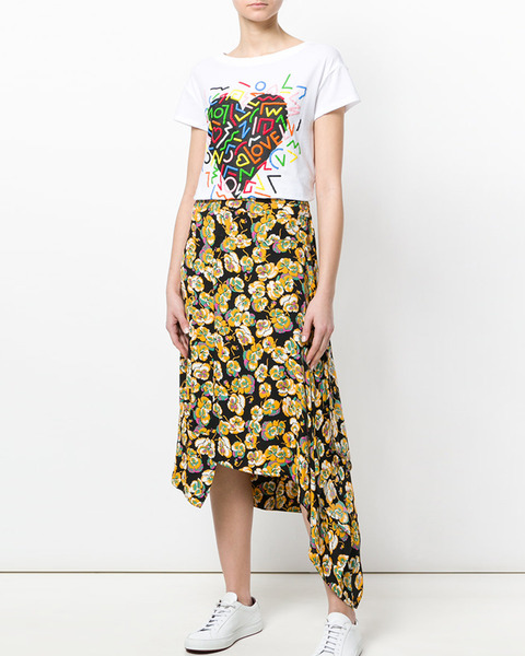 【原价1170限时折扣】LOVEMOSCHINO2018春夏新款杂乱爱心T恤短袖