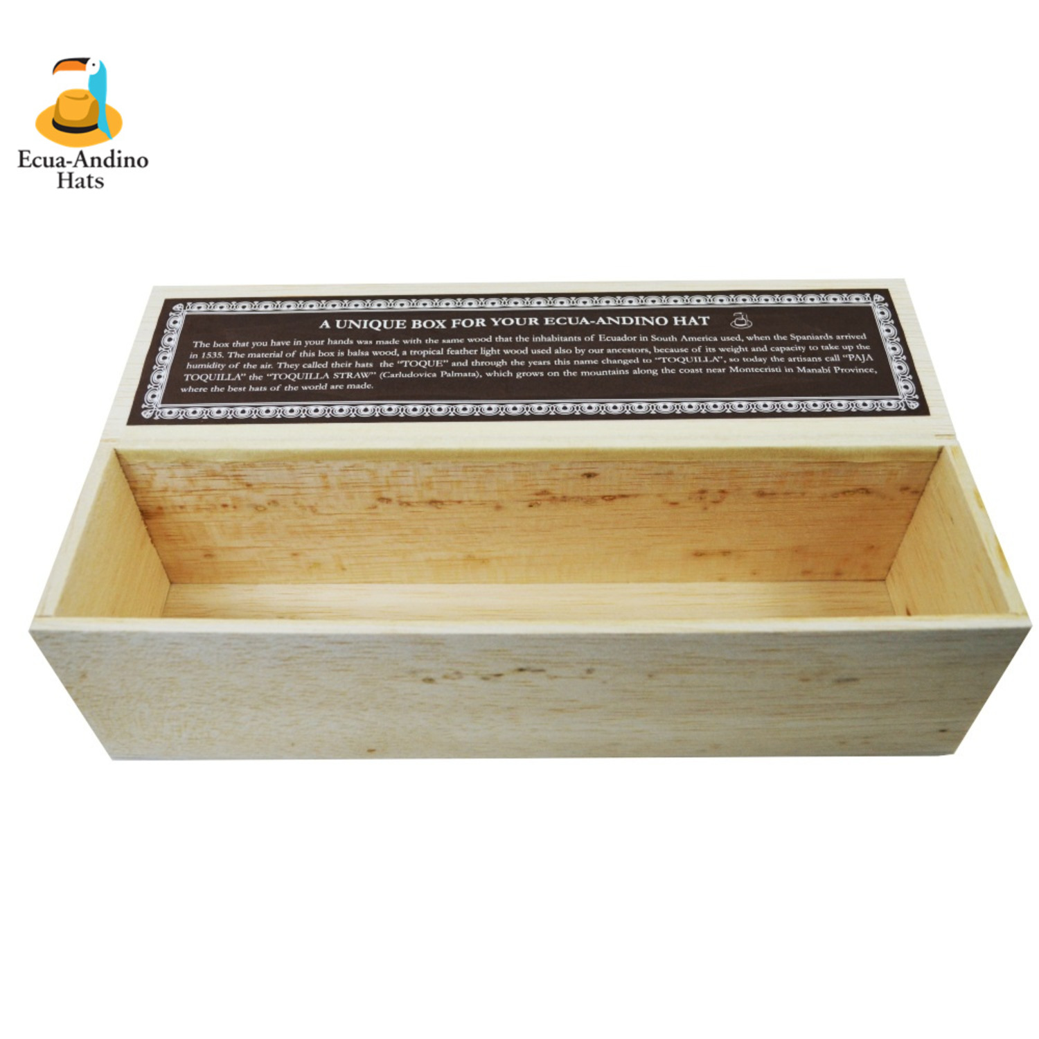 Balsa Wood Box 巴尔沙木盒 Ecua-Andino 正宗巴拿马草帽-2