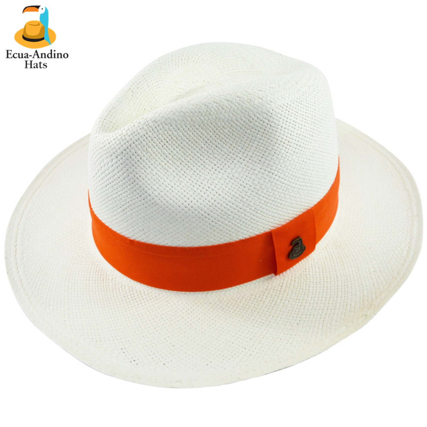 Classic White Large Brim 彩帽带 8cm Ecua-Andino 正宗巴拿马草帽-6