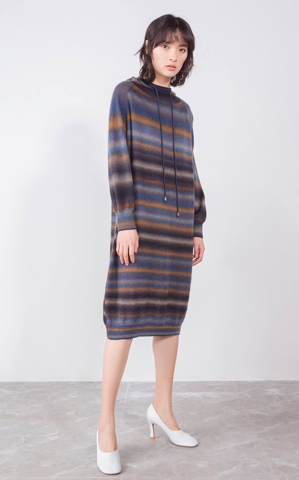 棉府绸束腰上衣