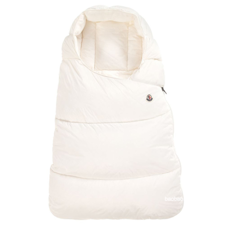 Moncler Baby Nest Sleeping Bag ivory white婴儿羽绒睡袋抱被象牙白