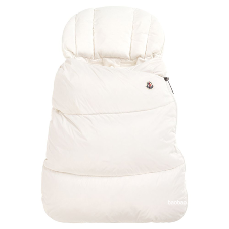 Moncler Baby Nest Sleeping Bag ivory white婴儿羽绒睡袋抱被象牙白-3