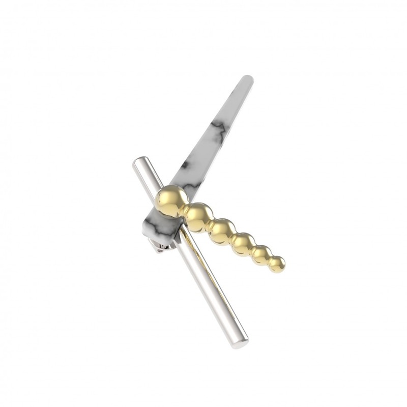 宝石海马耳坠 一对