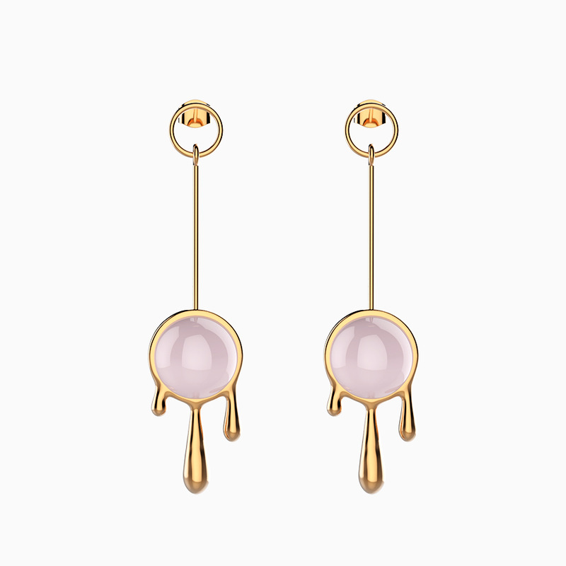 宝石海马耳坠 一对