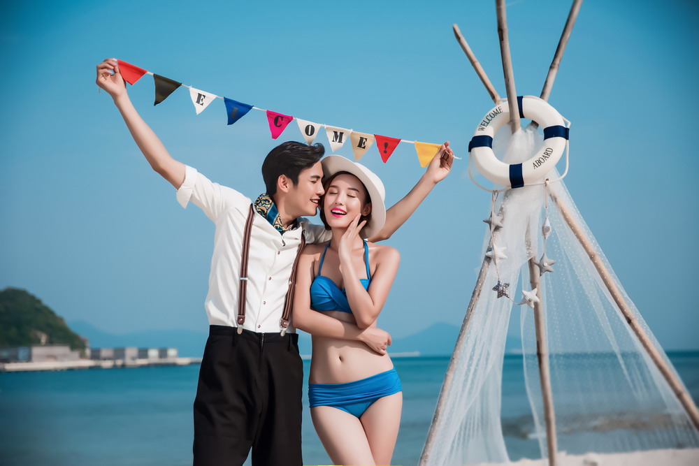 大小洞天婚纱照