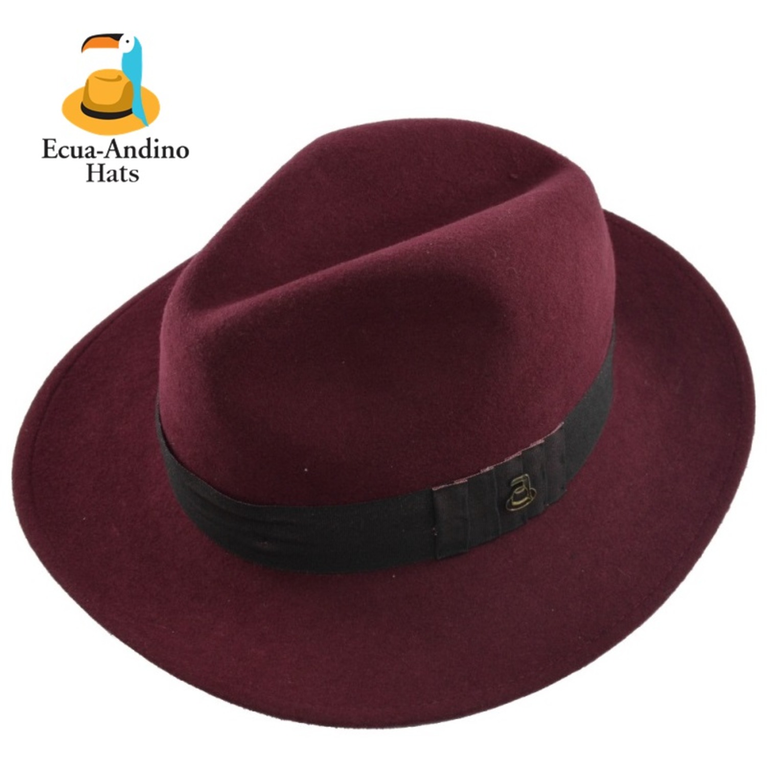 Ecua-Andino 正宗巴拿马帽 Fedora 经典费朵拉 手工毡帽 秋冬新上市-2