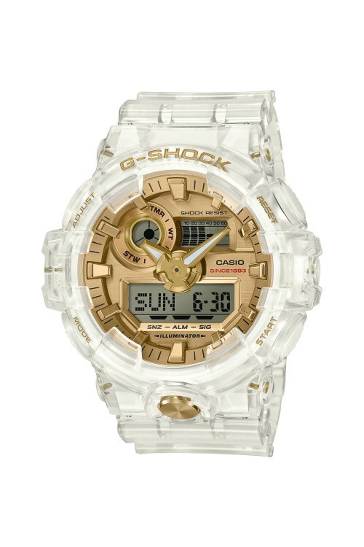 G-SHOCK 推出透明表壳「Glacier Gold」35 周年别注系列