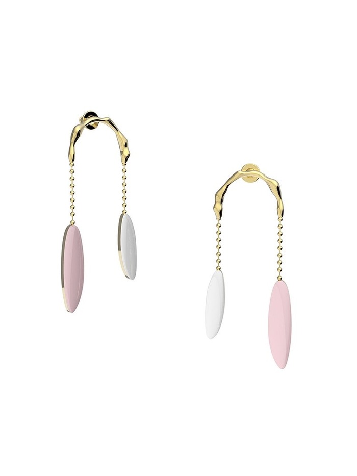 天然鲍鱼贝潜水鱼影纯银耳环