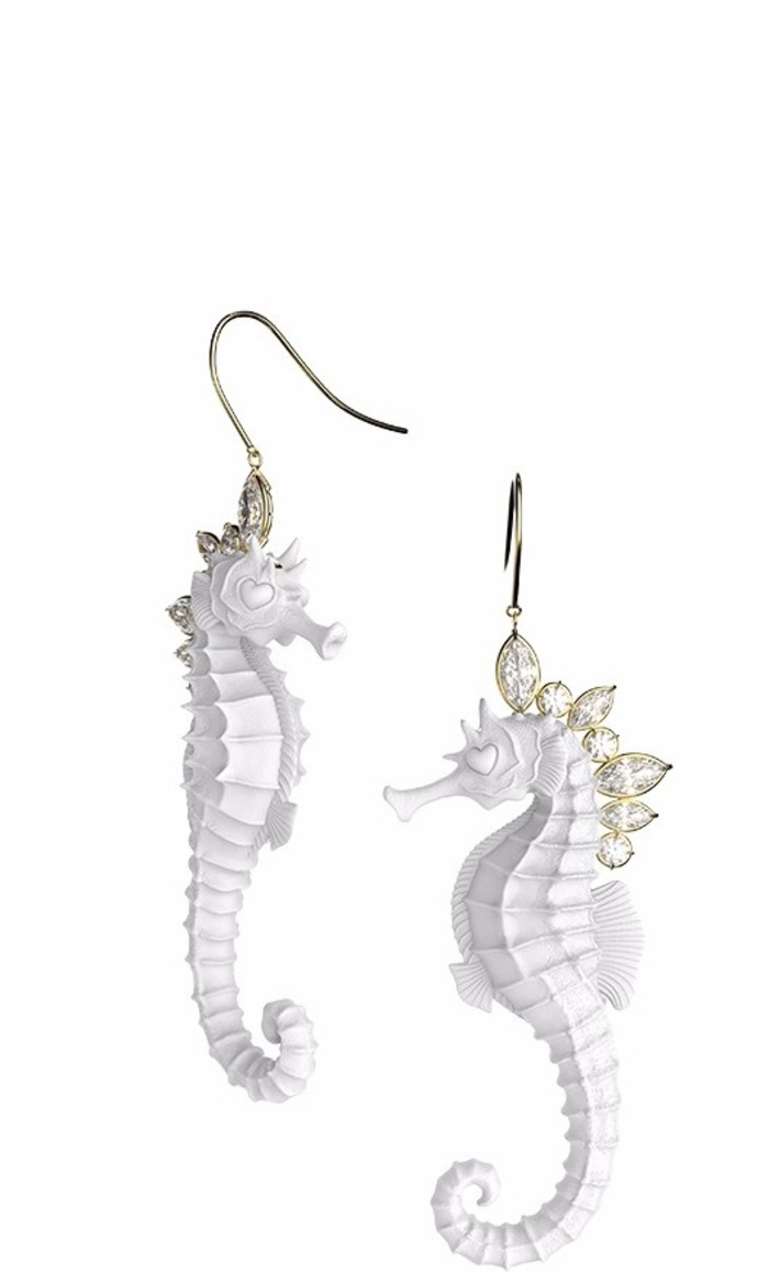 天然鲍鱼贝潜水鱼影纯银耳环