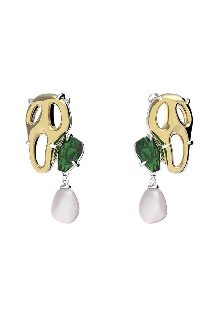 天然鲍鱼贝潜水鱼影纯银耳环