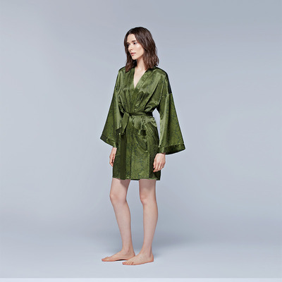 美式桑蚕丝睡衣