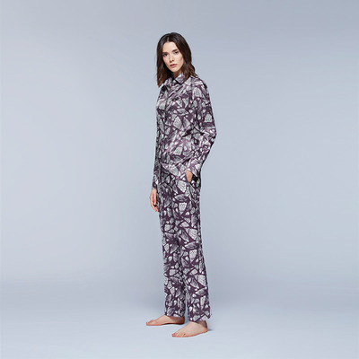 美式桑蚕丝睡衣