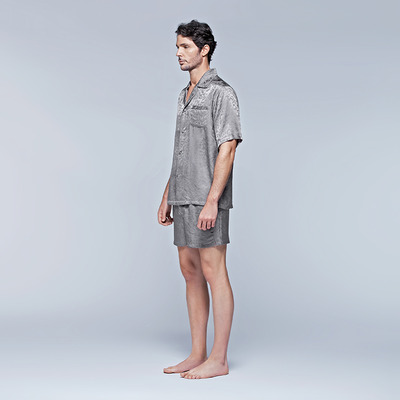 美式桑蚕丝睡衣