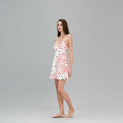 美式桑蚕丝睡衣