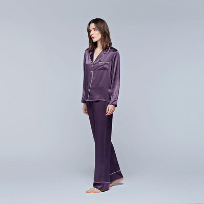 美式桑蚕丝睡衣