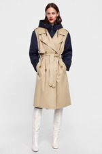 人字斜纹男士版大衣