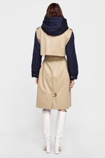 人字斜纹男士版大衣