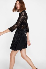 黑色蕾丝连衣裙