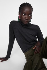 基本款高领针织衫