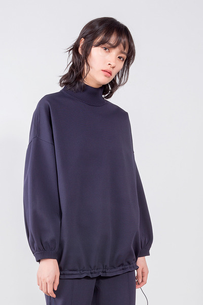 字母提花针织套头衫