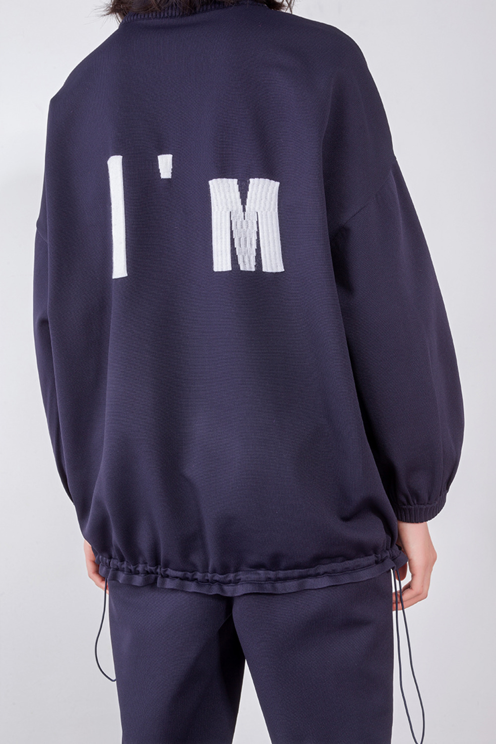 字母提花针织套头衫-4