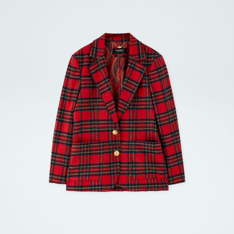 口袋饰皮革购物包