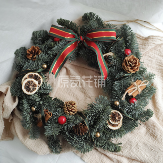 【圣诞新品】叮当——西伯利亚诺贝松松果圣诞花环