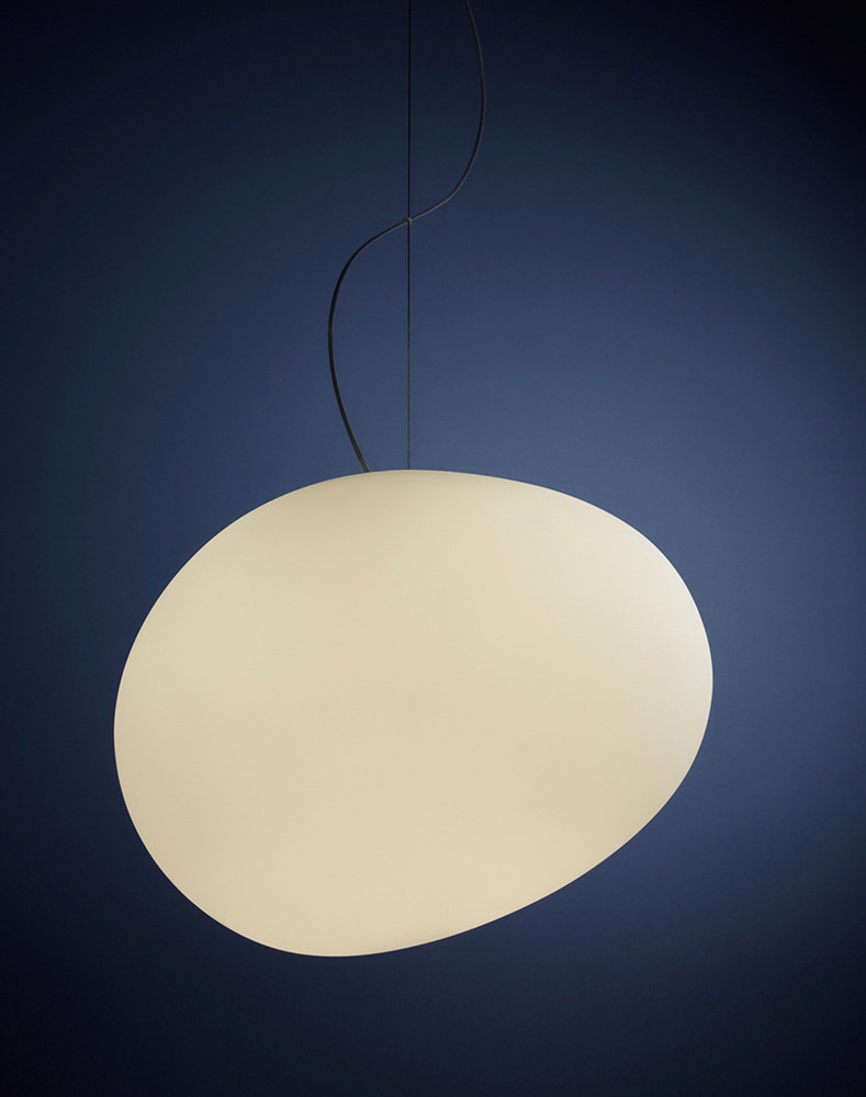 Gregg白色鹅卵石玻璃吊灯