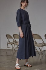 印花提花连衣裙