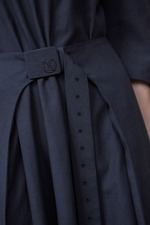 印花提花连衣裙