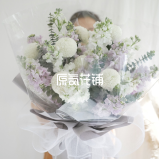 水晶--紫罗兰花束