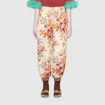 GG 刺绣蕾丝牛仔连衣裙