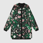 GG 刺绣蕾丝牛仔连衣裙