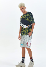 Passerine 超宽松扎染T恤 | 扎染黄