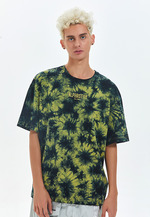 Passerine 超宽松扎染T恤 | 扎染黄