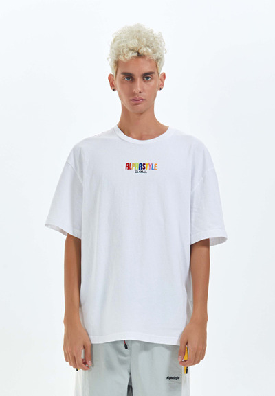 Global 短袖T恤 | 白