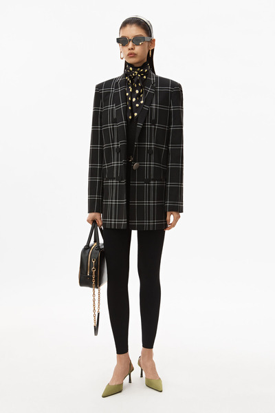 拷花丝绒运动夹克