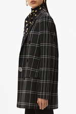 拷花丝绒运动夹克