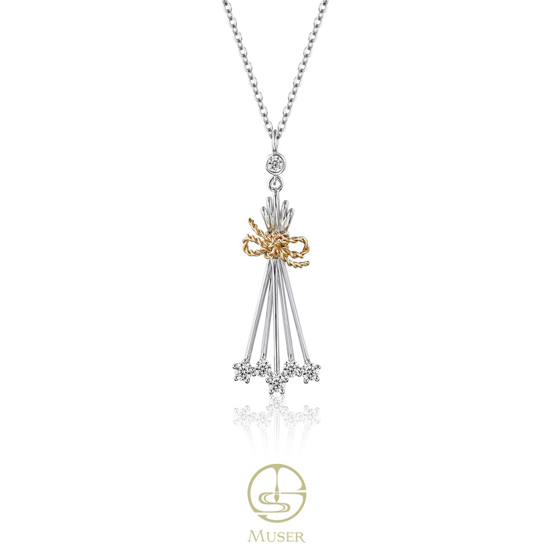 预售-手捧花-长款吊坠