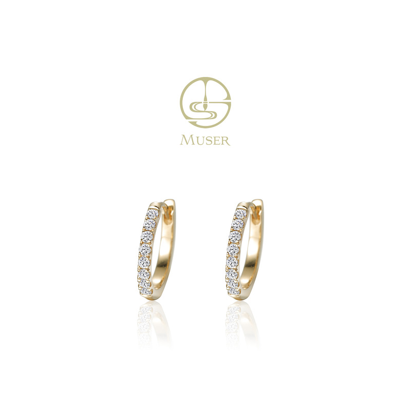 预售-基础百搭-满钻耳环