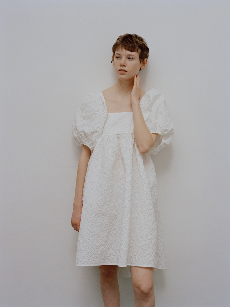 和服式短袖同系配色真丝连衣裙