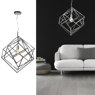 PENDANT LAMP DIAMOND 1 LIGHT SHINY CHROME 17300
