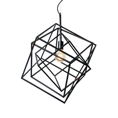 PENDANT LAMP DIAMOND 1 LIGHT SHINY CHROME 17300 BLACK-4