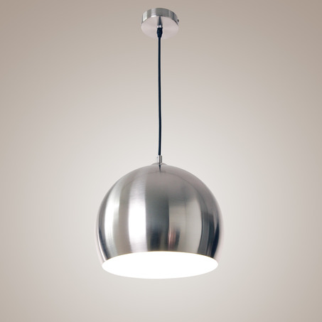 PENDANT LAMP AXEL BALL Ø30 CM NICKEL SATIN-1