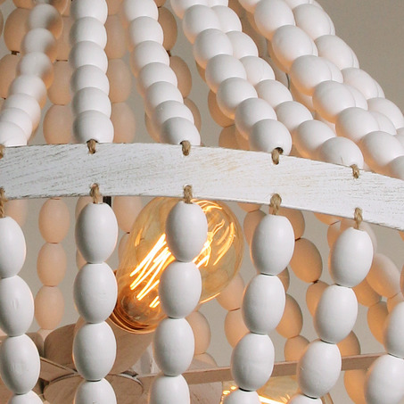 PENDANT LAMP CASIMIRA 60 CM WHITE PL16071-W-4
